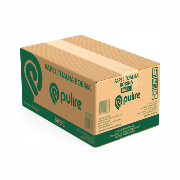 Papel Toalha Bobina 6x200m