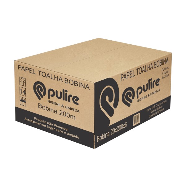 Papel Toalha Bobina Folha Dupla VIP