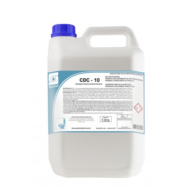 Detergente Desincrustaste Alcalino Clorado Pronto Uso CDC-10 